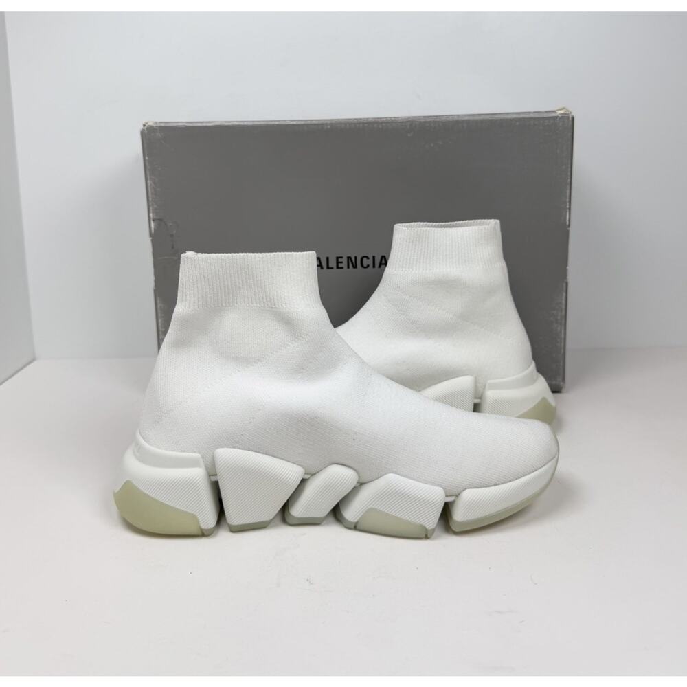 Size 35EU/5W - Balenciaga White Translucent Sole Speed Trainer🤍 NEW/RETAIL $1K! - Picture 5 of 10